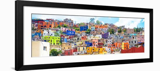 ¡Viva Mexico! Panoramic Collection - Colorful City Guanajuato II-Philippe Hugonnard-Framed Photographic Print