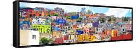 ¡Viva Mexico! Panoramic Collection - Colorful City Guanajuato II-Philippe Hugonnard-Framed Stretched Canvas