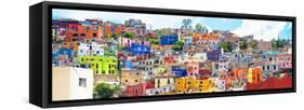 ¡Viva Mexico! Panoramic Collection - Colorful City Guanajuato II-Philippe Hugonnard-Framed Stretched Canvas