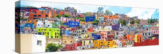 ¡Viva Mexico! Panoramic Collection - Colorful City Guanajuato II-Philippe Hugonnard-Stretched Canvas