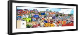 ¡Viva Mexico! Panoramic Collection - Colorful City Guanajuato II-Philippe Hugonnard-Framed Photographic Print