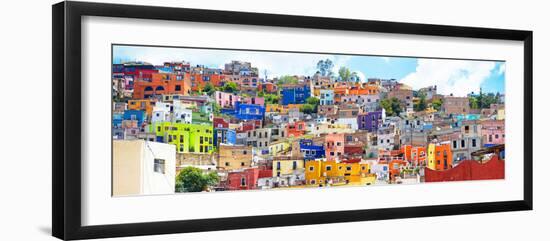 ¡Viva Mexico! Panoramic Collection - Colorful City Guanajuato II-Philippe Hugonnard-Framed Photographic Print