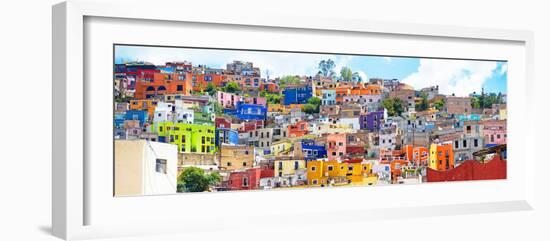 ¡Viva Mexico! Panoramic Collection - Colorful City Guanajuato II-Philippe Hugonnard-Framed Photographic Print
