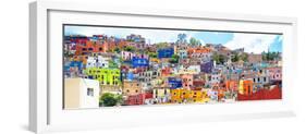 ¡Viva Mexico! Panoramic Collection - Colorful City Guanajuato II-Philippe Hugonnard-Framed Photographic Print