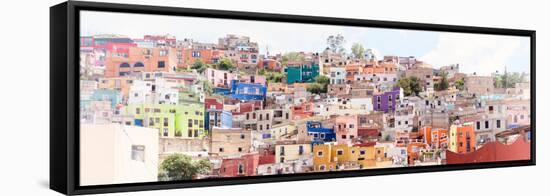 ¡Viva Mexico! Panoramic Collection - Colorful City Guanajuato III-Philippe Hugonnard-Framed Stretched Canvas