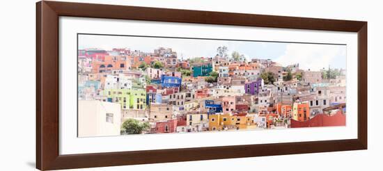 ¡Viva Mexico! Panoramic Collection - Colorful City Guanajuato III-Philippe Hugonnard-Framed Photographic Print