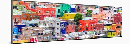 ¡Viva Mexico! Panoramic Collection - Colorful Cityscape Guanajuato II-Philippe Hugonnard-Mounted Photographic Print