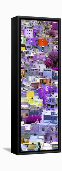 ¡Viva Mexico! Panoramic Collection - Colorful Cityscape - Guanajuato III-Philippe Hugonnard-Framed Stretched Canvas