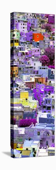 ¡Viva Mexico! Panoramic Collection - Colorful Cityscape - Guanajuato III-Philippe Hugonnard-Stretched Canvas