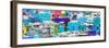 ¡Viva Mexico! Panoramic Collection - Colorful Cityscape Guanajuato III-Philippe Hugonnard-Framed Photographic Print