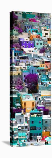 ¡Viva Mexico! Panoramic Collection - Colorful Cityscape - Guanajuato IV-Philippe Hugonnard-Stretched Canvas