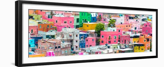 ¡Viva Mexico! Panoramic Collection - Colorful Cityscape Guanajuato IV-Philippe Hugonnard-Framed Premium Photographic Print