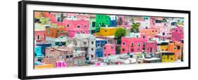 ¡Viva Mexico! Panoramic Collection - Colorful Cityscape Guanajuato IV-Philippe Hugonnard-Framed Premium Photographic Print