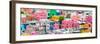 ¡Viva Mexico! Panoramic Collection - Colorful Cityscape Guanajuato IV-Philippe Hugonnard-Framed Photographic Print