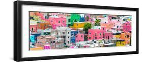 ¡Viva Mexico! Panoramic Collection - Colorful Cityscape Guanajuato IV-Philippe Hugonnard-Framed Photographic Print