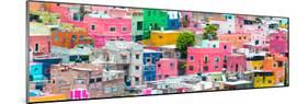 ¡Viva Mexico! Panoramic Collection - Colorful Cityscape Guanajuato IV-Philippe Hugonnard-Mounted Photographic Print