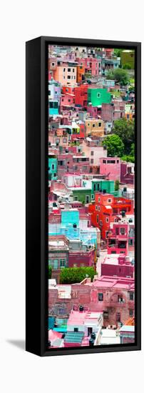 ¡Viva Mexico! Panoramic Collection - Colorful Cityscape - Guanajuato IX-Philippe Hugonnard-Framed Stretched Canvas