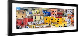 ¡Viva Mexico! Panoramic Collection - Colorful Cityscape Guanajuato IX-Philippe Hugonnard-Framed Photographic Print