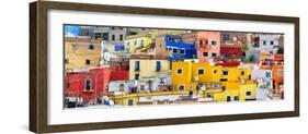 ¡Viva Mexico! Panoramic Collection - Colorful Cityscape Guanajuato IX-Philippe Hugonnard-Framed Photographic Print