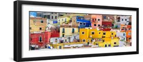 ¡Viva Mexico! Panoramic Collection - Colorful Cityscape Guanajuato IX-Philippe Hugonnard-Framed Photographic Print