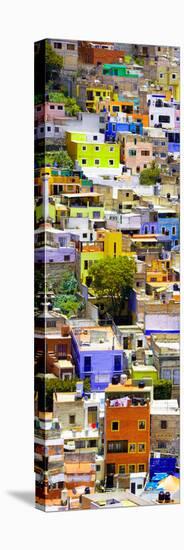 ¡Viva Mexico! Panoramic Collection - Colorful Cityscape - Guanajuato VI-Philippe Hugonnard-Stretched Canvas