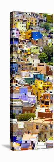 ¡Viva Mexico! Panoramic Collection - Colorful Cityscape - Guanajuato VII-Philippe Hugonnard-Stretched Canvas