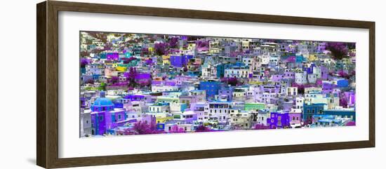 ¡Viva Mexico! Panoramic Collection - Colorful Cityscape Guanajuato VII-Philippe Hugonnard-Framed Photographic Print