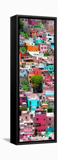 ¡Viva Mexico! Panoramic Collection - Colorful Cityscape - Guanajuato VIII-Philippe Hugonnard-Framed Stretched Canvas