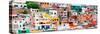 ¡Viva Mexico! Panoramic Collection - Colorful Cityscape - Guanajuato X-Philippe Hugonnard-Stretched Canvas