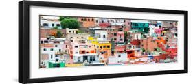 ¡Viva Mexico! Panoramic Collection - Colorful Cityscape - Guanajuato X-Philippe Hugonnard-Framed Photographic Print