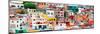 ¡Viva Mexico! Panoramic Collection - Colorful Cityscape - Guanajuato X-Philippe Hugonnard-Mounted Photographic Print