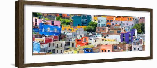 ¡Viva Mexico! Panoramic Collection - Colorful Cityscape Guanajuato X-Philippe Hugonnard-Framed Photographic Print