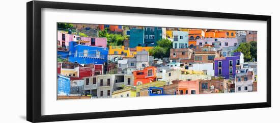 ¡Viva Mexico! Panoramic Collection - Colorful Cityscape Guanajuato X-Philippe Hugonnard-Framed Photographic Print