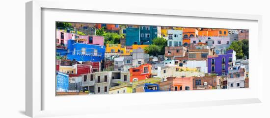 ¡Viva Mexico! Panoramic Collection - Colorful Cityscape Guanajuato X-Philippe Hugonnard-Framed Photographic Print