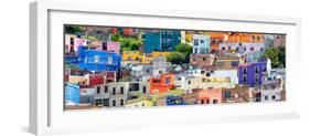 ¡Viva Mexico! Panoramic Collection - Colorful Cityscape Guanajuato X-Philippe Hugonnard-Framed Photographic Print