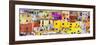 ¡Viva Mexico! Panoramic Collection - Colorful Cityscape Guanajuato XI-Philippe Hugonnard-Framed Premium Photographic Print