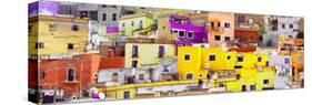 ¡Viva Mexico! Panoramic Collection - Colorful Cityscape Guanajuato XI-Philippe Hugonnard-Stretched Canvas