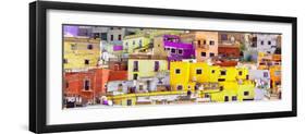 ¡Viva Mexico! Panoramic Collection - Colorful Cityscape Guanajuato XI-Philippe Hugonnard-Framed Photographic Print