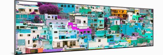 ¡Viva Mexico! Panoramic Collection - Colorful Cityscape - Guanajuato XII-Philippe Hugonnard-Mounted Photographic Print