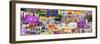 ¡Viva Mexico! Panoramic Collection - Colorful Cityscape Guanajuato XII-Philippe Hugonnard-Framed Photographic Print