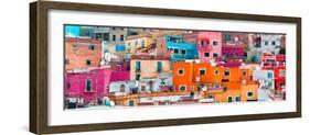 ¡Viva Mexico! Panoramic Collection - Colorful Cityscape Guanajuato XIII-Philippe Hugonnard-Framed Photographic Print