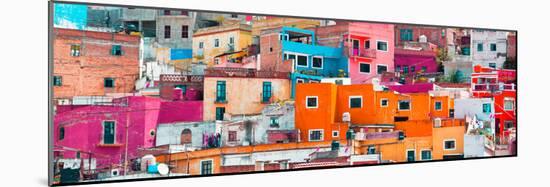 ¡Viva Mexico! Panoramic Collection - Colorful Cityscape Guanajuato XIII-Philippe Hugonnard-Mounted Photographic Print