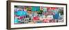 ¡Viva Mexico! Panoramic Collection - Colorful Cityscape Guanajuato XIV-Philippe Hugonnard-Framed Photographic Print