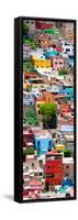 ¡Viva Mexico! Panoramic Collection - Colorful Cityscape - Guanajuato-Philippe Hugonnard-Framed Stretched Canvas