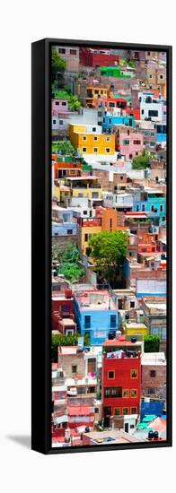 ¡Viva Mexico! Panoramic Collection - Colorful Cityscape - Guanajuato-Philippe Hugonnard-Framed Stretched Canvas