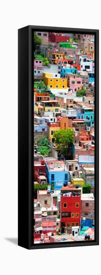 ¡Viva Mexico! Panoramic Collection - Colorful Cityscape - Guanajuato-Philippe Hugonnard-Framed Stretched Canvas