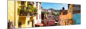 ¡Viva Mexico! Panoramic Collection - Colorful Houses - Guanajuato-Philippe Hugonnard-Mounted Photographic Print