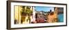 ¡Viva Mexico! Panoramic Collection - Colorful Houses - Guanajuato-Philippe Hugonnard-Framed Photographic Print