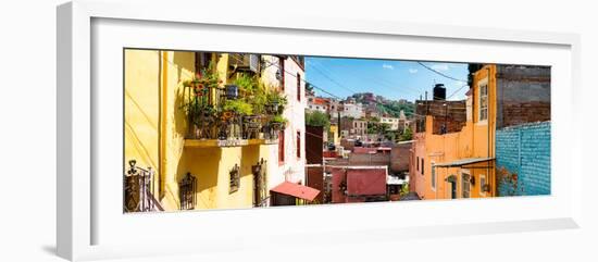 ¡Viva Mexico! Panoramic Collection - Colorful Houses - Guanajuato-Philippe Hugonnard-Framed Photographic Print