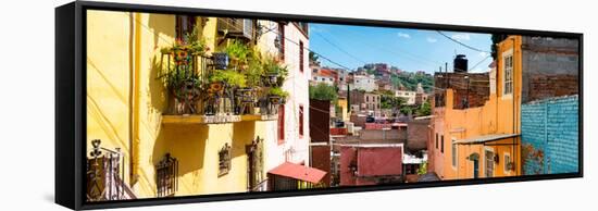 ¡Viva Mexico! Panoramic Collection - Colorful Houses - Guanajuato-Philippe Hugonnard-Framed Stretched Canvas